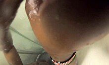 Guy Enjoys A Relaxing Shower In The Bathroom