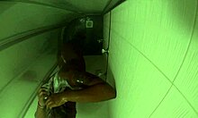 Guy Enjoys A Relaxing Shower In The Bathroom