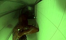 Guy Enjoys A Relaxing Shower In The Bathroom