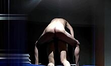 I dragged my friend from the party straight to my bed for a wild ride.