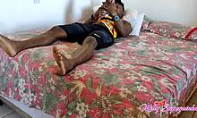 Part one: BBW amateur Fudedordebuceta2017 comes home, sees me in a towel in the kitchen, and can't resist.