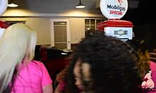 Friends gather at the gas station for a casual group hangout with virgo peridot and her buddies.