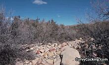 Finishing Hiking Trip on a Hard Outdoor Adventure with Intense Action