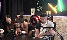 Safada Shows Blowjob Skills on Thick Rubber Toy