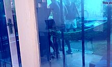 Old cuckold neighbor watches his latina wife get fucked by huge dicks in amateur reality fetish scene