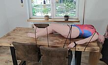 Spider-Maja in cosplay gets caught and fucked hard, showing her big tits and curvy ass