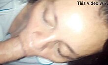 mother-in-law milf passionately sucked and receives cum in mouth with intense emotions