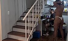 i was working, come to show your new bikinis and ended up getting dick in the pussy