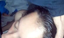 mother-in-law milf passionately sucked and receives cum in mouth with intense emotions