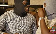 black couple doggystyle with squirting cumshot