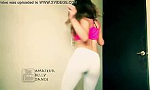 Teen Yoga Pants Booty Shake on Webcam Twerk Show