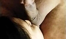 hijastra gets slutty bends over sucks dick with fleshy lips milks cum