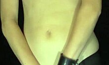 Sweet flower girl frolicks on the bed and gets naked.