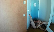 Playing with nipples and eating out the chubby girl in hotel?