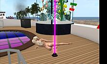 Kassie dances a lap dance at Club Camel Toe.