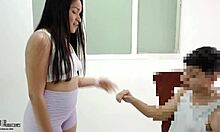 Hot latina seduces the plumber, offering passionate sex to pay for his services in this complete story