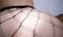 Chica with the best creamy ass rides big cock rough and deep, homemade style