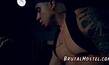 Tattooed teen bound for hardcore anal squirt with Aidra Fox and Kharlie Stone.