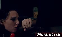 Tattooed teen bound for hardcore anal squirt with Aidra Fox and Kharlie Stone.