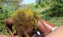 Poizon Ivy sucks Don Whoe's big black cock on highway