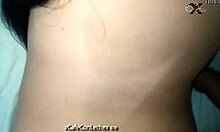 horny guy tries to break brunette's ass