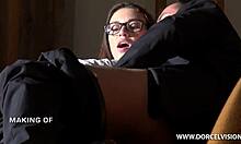 Russian Students Anal Sex with Horny Teacher in Threesome