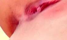 busty woman pleasures herself outdoors on picnic