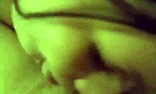 This Babe Rubs Fat Penis on Breasts and Mouth with Passion