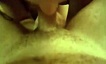 This Babe Rubs Fat Penis on Breasts and Mouth with Passion