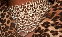 intense feelings surge as hunk driver watches two bombshells making out passionately in lingerie inside the car.