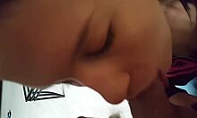 huge schlong slides into willing chick's mouth