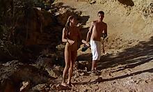 Young Blonde Fooling Around Naked at Photoshoot, Unbelievable!