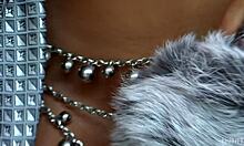 Hey, watch this loaded slut treat her cunt with intense fingering in the bedroom.