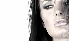 skillful brunette with fake tits giving best deepthroat ever 😍