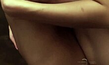 Three silly bombshell blondes making out in nature, with wet asses and tits.