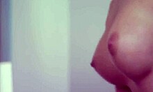 lustful blonde licks balls while brunette deepthroats