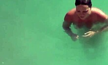 sexy naked couple making out in the sea 😍