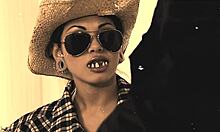 bestial brunette dives into wild anal with huge fake tits