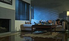 Naughty Brunette Boldly Talks Her Man Into Eating Her Pussy.