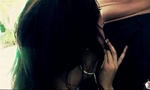 hunk guy gets a passionate footjob and a horny blowjob after deepthroat and anal creampie