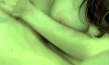 lustful blonde licks balls while brunette deepthroats