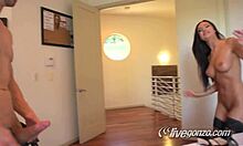 Hot Young Chick Blows Guy, Gets Wet Ass Fingered