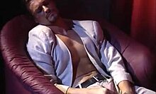 Exotic dancer satisfies huge schlong with deepthroat blowjob and facial