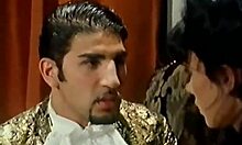 open-minded brunette loves facial cumshot