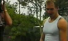 Playful Brunette Enjoys Wild Threesome With Costume Guy