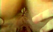 Short-haired pregnant brunette enjoys oral and doggy position.