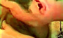 Short-haired pregnant brunette enjoys oral and doggy position.