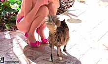 Hey, check this open-minded blonde posing in sexy bikini looks for the perfect shot outdoors