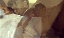 Frisky Brunette In Doggystyle And Blowjob With Black Man While Chicks Watch