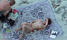 Ever caught a horny chick sunbathing nude on the beach? She’s showing her wild side!